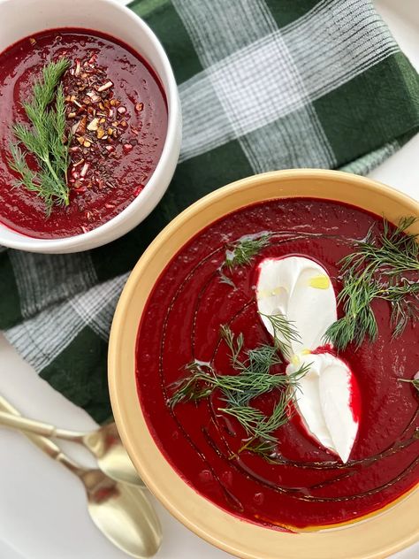 Traditional Borscht Recipe, Vegetarian Borscht, Ukrainian Borscht, Prune Recipes, Borscht Recipe, Ukrainian Food, Borscht Soup, Vegetarian Soups, The Food Network