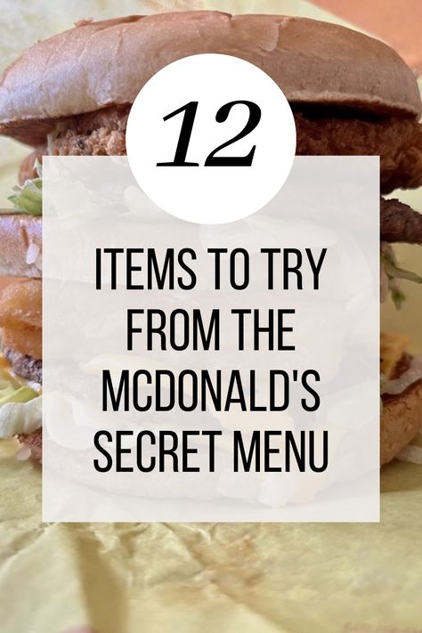 As arguably the most famous fast food chain in history, McDonald's has a foothold on customer loyalty that most restaurants can't meet. What happens, then, when the critters of TikTok and Yelp decide that McDonald's has a fully secret menu, mostly comprised of meals that already exist, but in different forms? This is what happens. Behold, 12 items to try from the McDonald's "secret" menu. #mcdonalds #secretmenu #mcgangbang #fastfood #milkshake #bigmac #didyouknow #foodies Restaurant Secret Menus Fast Foods, Chicken Mcgriddle, Mcdonalds Secret Menu, Eggnog Shake, Sausage Mcmuffin, Happy Meal Box, Secret Menu Items, Cheap Meal, Root Beer Float