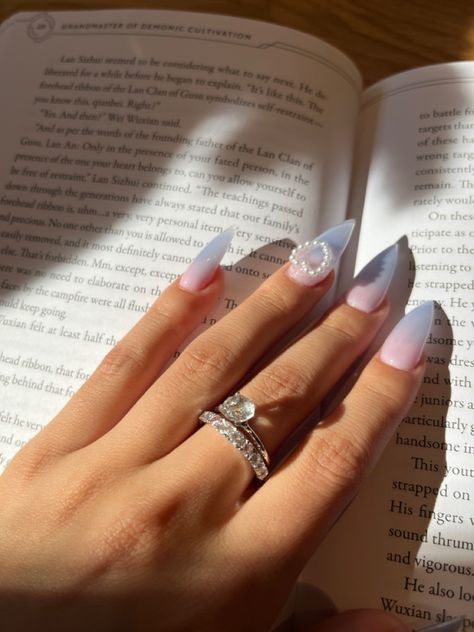 Nail inspo Rose Quartz And Serenity Nails, Serenity Nails, Rose Quartz And Serenity, Nail Inspo, Rose Quartz, Fashion Inspo, Nails, Beauty, Quick Saves