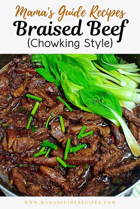 Braised Beef (Chowking Style) Filipino Beef Recipes, Beef Pares, Braised Beef Recipes, Tasty Beef Stew, Boiled Beef, King Style, Filipino Recipe, Recipes Chinese, Filipino Dish