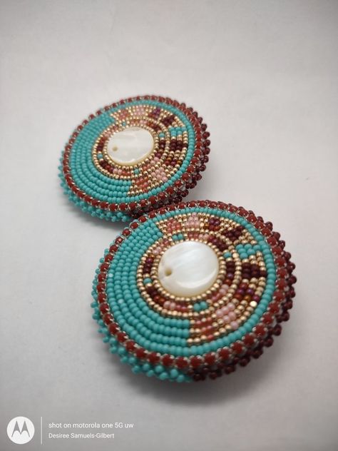 Medicine Wheel Beaded Earrings, Native Beaded Cab Earrings, Beaded Earrings Native Inspire Uplift ⭐, Beaded Earrings Native Beadwork Moon & Milk, Native American Beadwork Earrings, Indigenous Jewelry, Bead Buddies, Alaska Native Beadwork, Blank Memes