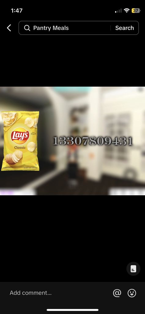 Bloxburg Chips Decals, Chips Decals Bloxburg, Bloxburg Pantry Decals, Bloxburg Food, Bloxburg Apartment, Food Decals, Bloxburg Food Decals, Lays Chips, Pantry Food