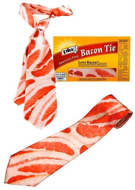 Tie Packaging, Bacon Party, Meat Candy, Weird Inventions, Bacon Lover, Xmas Sweater, Gift Inspiration, Bacon Recipes, Holiday Shopping