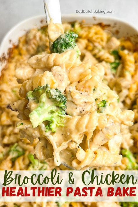 Broccoli chicken pasta bake Barilla Protein Plus Pasta Recipes, Chicken Broccoli Pasta Bake Easy, Cheesy Bacon Chicken Pasta With Broccoli, Gluten Free Rotini Pasta Recipes, Chicken Broccoli Dinner Recipes, Chicken And Broccoli Baked Ziti, Healthy Chicken And Broccoli Pasta, Baked Chicken Broccoli Pasta, Chicken Pasta Oven Bake