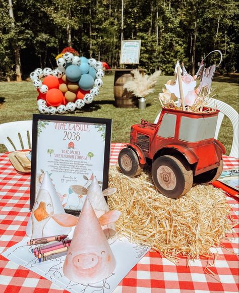 Farm Outfit, Rodeo Birthday Parties, Barnyard Birthday Party, Farm Theme Birthday, Farm Animal Party, Farm Themed Birthday Party, Farm Animals Birthday Party, Rodeo Birthday, Boy Birthday Party Themes