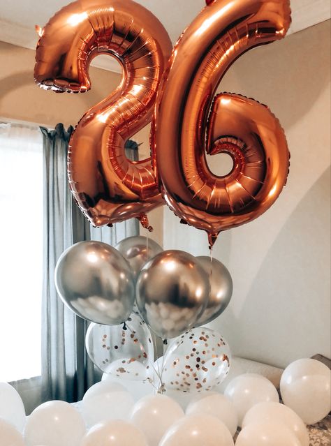 #birthdaypartyideas #birthdaydecoration #26balloons #birthdayballoons #birthday #chanellelegrange 26th Birthday Balloons, 26 Balloons, 26 Birthday, Birthday Balloons Pictures, Birthday Aesthetic, Balloon Pictures, 26th Birthday, 2024 Vision, Birthday Balloons