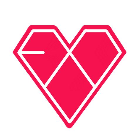 Exo Stickers, Love Heart Gif, Heart Gif, Kpop Exo, Exo L, Exo, Ios, Tattoo Ideas, Doors