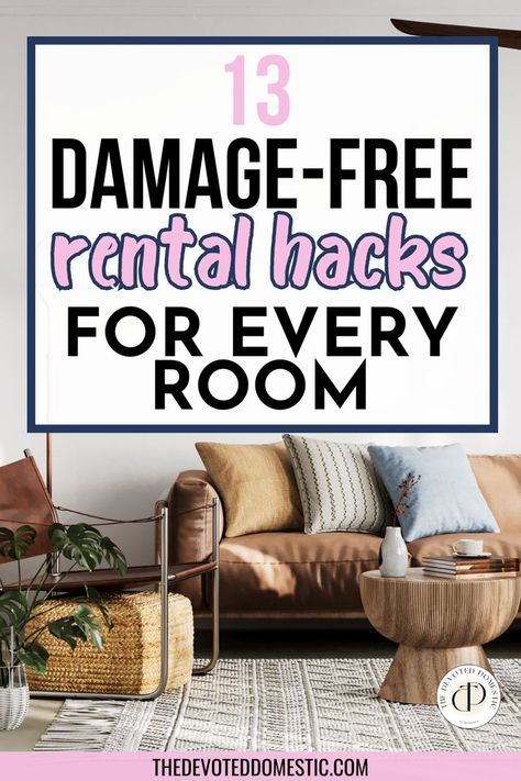 I wish I knew about these 13 insanely good rental hacks sooner! These apartment hacks & renter friendly ideas are seriously SO good, they helped me create my dream kitchen & bathroom on a budget! From removable wallpaper ideas to peel and stick floor tiles, even how to hang curtains in a rental, you'll be learning 13 damage-free, easily reversible practical little ideas that you NEED to know about! Renter Friendly Guest Bathroom, Renter Friendly Shelving Ideas, Update Apartment Rental, Curtains Rental Apartment, Decor On A Budget Home, Apartment Improvement Ideas, Renter Friendly Diy Projects, Renter Friendly Kitchen Ideas, Rental Friendly Shelves