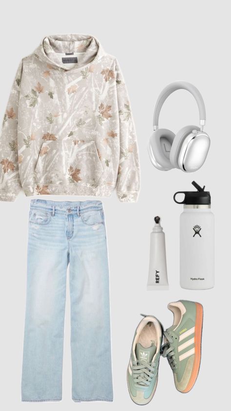 #beauty #music #vibes #outfitinspo #camoflague #abercombie #cuteoutfit #outfit #jeans #hoodie #camo #adidas #hydroflask #vintage #airpods #homedecor #refy #lipgloss #white #lightwash #green #greenaesthethic Jeans Hoodie, Music Vibes, Outfit Jeans, Air Pods, Camo, Cute Outfits, Adidas, Outfit Inspo, Music