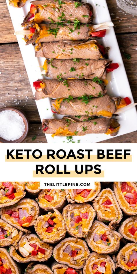 Roast Beef Roll Ups, Beef Roll Ups, Beef Roll, Queso Cheddar, Low Carb Low Fat Recipes, Keto Lunch Ideas, Carb Dinner, Low Carb Lunch, Low Carb Diet Recipes