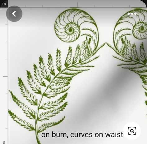 Fibonacci Drawing, Fern Unfurling, Fern Spiral, Unfurling Fern, Spiral Tattoos, Fern Tattoo, Plant Tattoo, Botanical Tattoo, Ink Illustration