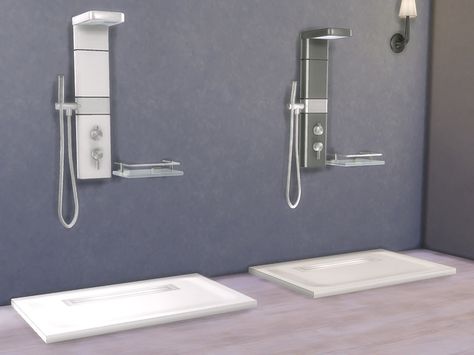 Bathroom Zing - Shower  Found in TSR Category 'Sims 4 Showers & Tubs' Ts4 Shower Cc, Sims 4 Walk In Shower Cc, Sims 4 Cc Shower Head, Sims 4 Shower Tub Combo Cc, Shower Sims 4, Ts4 Cc Bathroom, Sims 4 Shower Cc, Die Sims 4, Cc Sims4