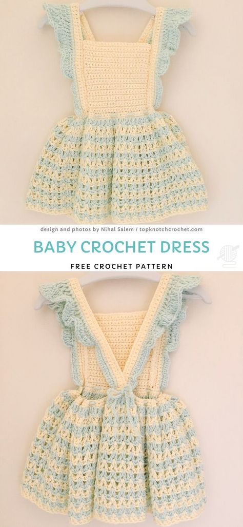 Crochet Kids Dress, Crochet Selling, Baby Crochet Dress, Crochet Baby Dress Free Pattern, Crochet Toddler Dress, Bday Dress, Toddler Crochet, Crochet Dress Girl, Toddler Dress Patterns