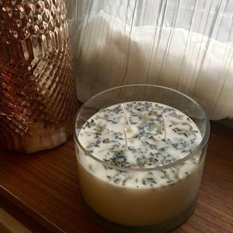 Lavender and White Sage creates this calm and relaxing blend Lavender + White Sage Aromatherapy 3 Wick Large Soy Wax Candle This lavender white sage smudge candle offers an alternative to removing negative or stagnant energy in your space. ***Please note this has real dried lavender + white sage in it to create the aroma. Hand Poured Soy Wax Candle Made with 100% Pure Essential Oils 42oz Glass Vessel 200h Burn Time Odor: floral, earthy, relaxing Strength of Initial Aroma: Crisp Dry-out: herbaceo Stagnant Energy, Sage Candle, Sage Smudge, White Sage Smudge, Sage Essential Oil, Lavender Candle, Calming Scents, Oil Candles, Large Candles