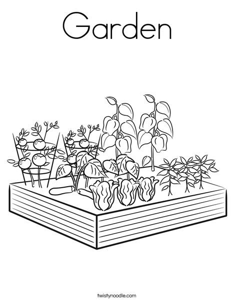 Garden Coloring Page - Twisty Noodle Seed Swap, 4h Ideas, Vegetable Coloring Pages, Army Crafts, Farm Coloring Pages, Forest Coloring Book, Garden Unit, Preschool Garden, Welcome Images