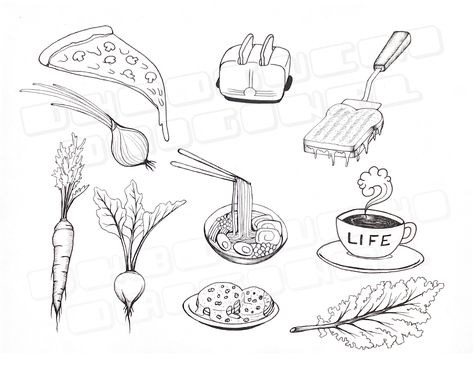 Fun little tattoos for under $100! Biscuits And Gravy Tattoo, Grilled Cheese Tattoo, Small Gravestone Tattoo, Biscuit Tattoo, Tiny Teapot Tattoo, Cheese Tattoo, Coffee Biscuits, Food Tattoos, Tattoo Flash Sheet