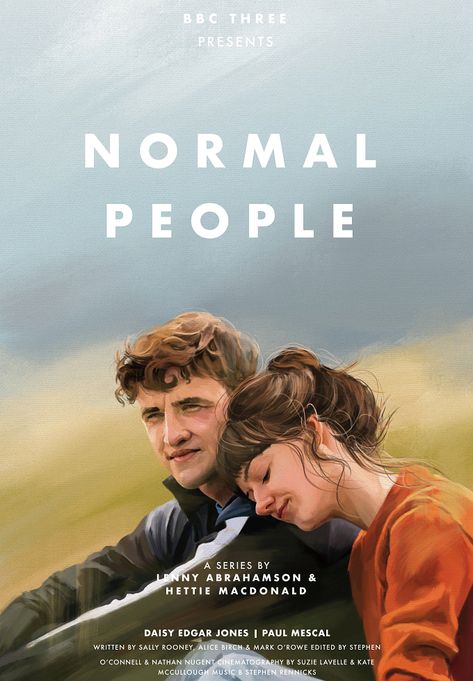 Normal People Movie, People Poster Design, Normal People Poster, Sarah Greene, Daisy Edgar Jones, Paul Mescal, Movie Nerd, Bbc Tv Series, Vintage Poster Design