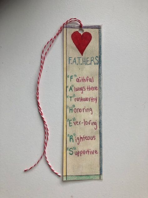 Small Fathers Day Gifts For Church, Fathers Day Crafts For Sunday School, Religious Fathers Day Crafts For Kids, Fathers Day Sunday School Crafts, Fathers Day Crafts For Toddlers, Handmade Gifts For Dad, Fathers Day Craft, Quote Bookmarks, Baby Fathers Day Gift