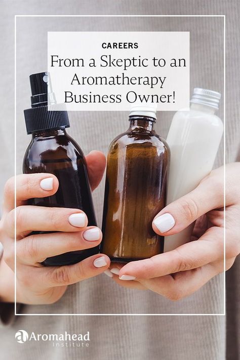 Janine is an Aromahead graduate who runs her own aromatherapy consultant business. But she used to be a skeptic! https://www.aromahead.com/blog/from-a-skeptic-to-an-aromatherapy-business-owner-acp Aromatherapy Business, Woo Woo, Alternative Medicine, Business Owner, Natural Skin Care, Essential Oil, Aromatherapy, Hand Soap Bottle, Essential Oils