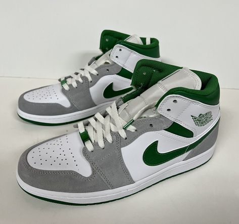 Size 10- Nike Air Jordan 1 Mid SE Gray Pine Green. Brand new in box Air Jordan 1 Mid Se, Nike Air Jordan 1 Mid, New Star Wars, Nike Air Jordan 1, Pine Green, Air Jordan 1 Low, Jordan 1 Low, Air Jordan 1 Mid, Jordan 1 Mid