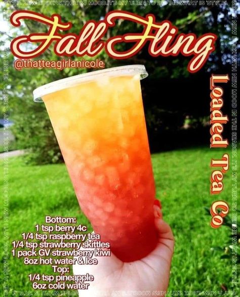 Fall Loaded Tea Recipes, Fall Loaded Teas, Fall Teas, Water Packets, Lotus Energy, Herbal Life Shakes, Canned Pickles, Herbalife Teas, Herbalife Shakes