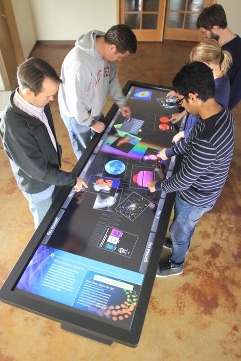 Ideum breaks out 4K versions of its large screen multitouch tables and walls Gadgets Techniques, Interactive Screen, Best Home Automation, Tech Toys, High Tech Gadgets, Future Tech, Futuristic Technology, Cool Technology, Cool Tech