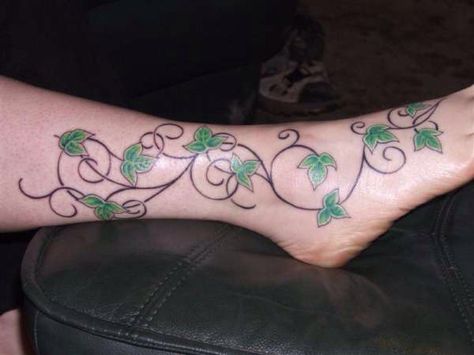 Vines Ivy Tattoo, Swirl Tattoo, Foot Tattoos For Women, Tattoos For Women Flowers, Best Tattoos For Women, Vine Tattoos, Plant Tattoo, Back Tattoo Women, Foot Tattoo