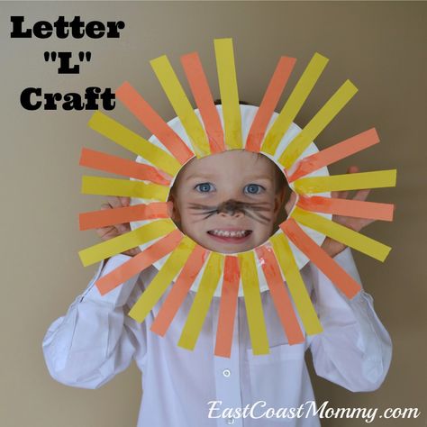 Preschool Alphabet Crafts, Lion Mask Craft, Letter L Crafts, L Is For Lion, Mask Craft, Preschool Letter Crafts, Christmas Handprint, Lion Craft, Abc Crafts