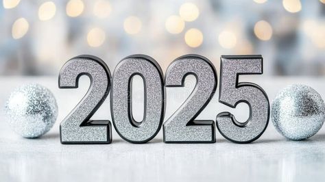 Celebrating the arrival of 2025 with sparkling numbers against a soft bokeh background and shimmering lights stock photography Lights Illustration, Shimmer Lights, Bokeh Background, The Arrival, Stock Photography, Stock Illustration, Sparkle, Celebrities, Lighting