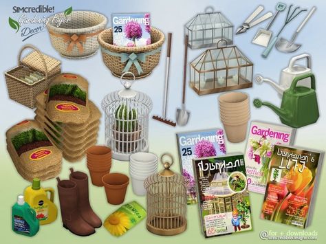 Decor items for your garden enthusiasts are now available. There are 16 new pieces to let your sim gardeners happy ^^ by SIMcredibledesigns.com  Found in TSR Category 'Sims 4 Garden Sets' The Sims 4 Pack, Sims 4 Seasons, Sims 4 Cottage, Los Sims 4 Mods, Sims 4 Bedroom, Sims 4 Clutter, Casas The Sims 4, Foyer Decor, Sims 4 Downloads