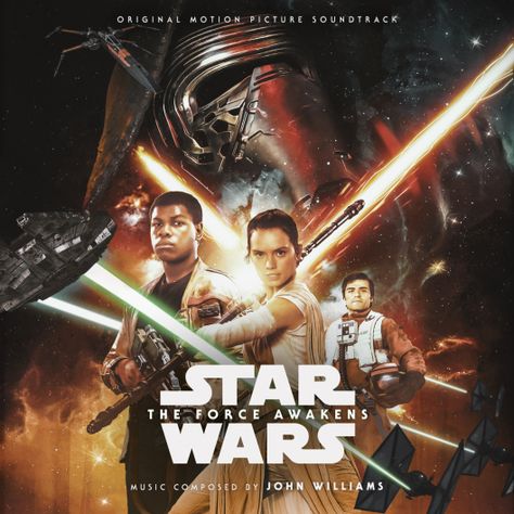 Star Wars: The Force Awakens Force Awakens Poster, Mark Hamill Carrie Fisher, Bad Robot, John Williams, John Boyega, Episode Vii, Attack Of The Clones, Star Wars The Force Awakens, The Force Awakens