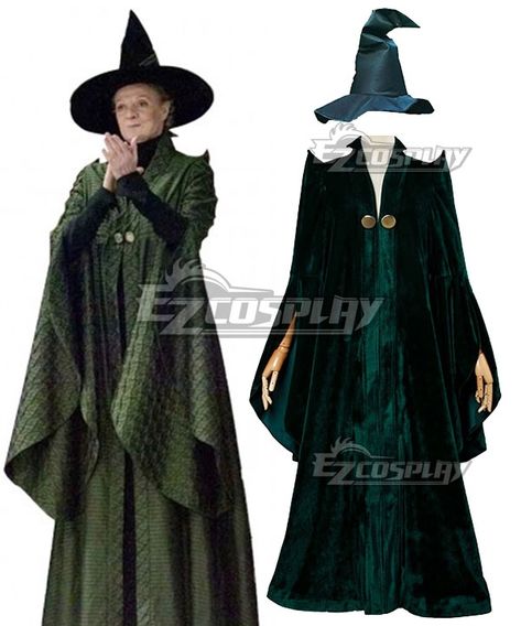 Harry Potter Professor Minerva McGonagall Cosplay Costume #Sponsored #Professor, #Potter, #Harry Professor Potter, Professor Minerva Mcgonagall, Hogwarts Robes, Harry Potter Professors, Minerva Mcgonagall, Naruto Costumes, Costume Green, Princess Halloween Costume, Harry Potter Cosplay