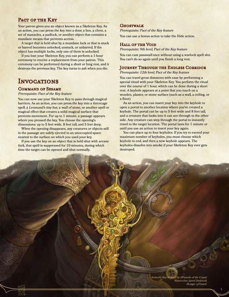 Warlock Spells, Dnd Subclasses, Dnd Homebrew, Dnd Classes, Dungeons And Dragons Classes, Ascii Art, Dnd 5e Homebrew, Dnd Monsters, One D