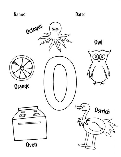 O Is For, Letter O Worksheets Preschool, Letter O Activities For Preschool, Letter O Preschool, Letter O Worksheet, Montessori Worksheets, Letter O Activities, Prewriting Activities, Alphabet Colouring