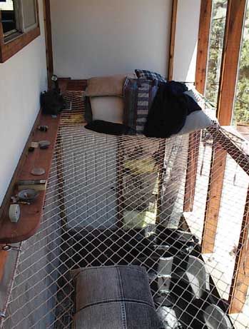 Loft With Netting, Hammock Floor Net, Loft Hammock Net, High Ceiling Bed, Ceiling Hammock Net, Hanging Nets Ceilings, Ceiling Net Storage, Loft Net Bedroom, Indoor Net Hammock