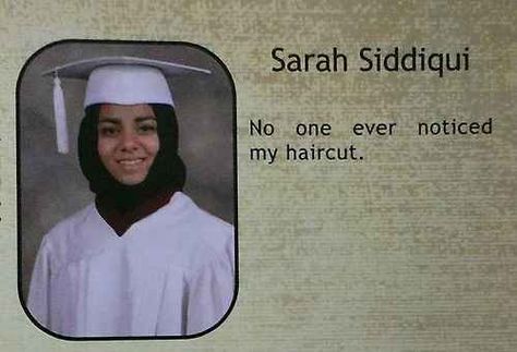 The Haircut Quote: | The 38 Absolute Best Yearbook Quotes From The Class Of 2014 Best Yearbook Quotes, High School Funny, Funny Yearbook Quotes, Funny Yearbook, Senior Quotes Funny, Yearbook Quotes, Senior Quotes, School Humor, Simple Image