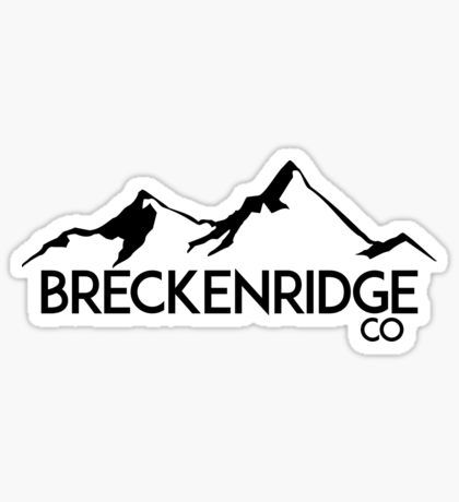 Breckenridge Mountain Tattoo, Breckenridge Tattoo, Copper Mountain Colorado Ski, Copper Mountain Colorado, Colorado Snowboarding, Mountain Outline, Mountains Skiing, Snowboard Stickers, Colorado Ski