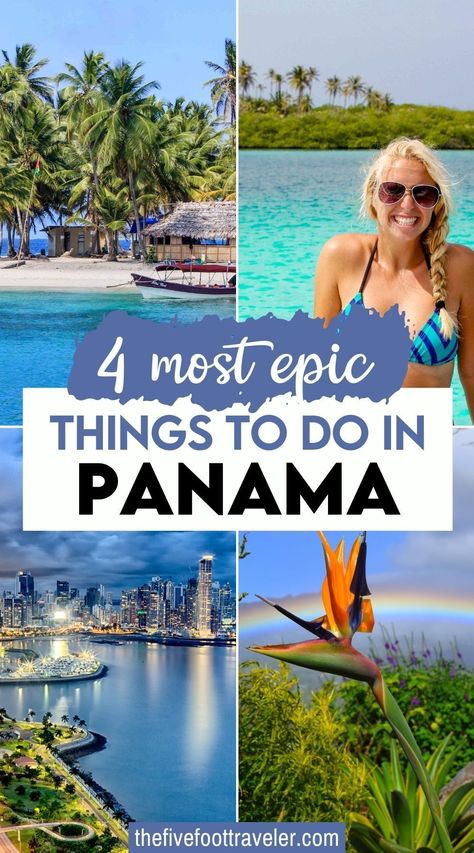 4 Most Epic Things to do in Panama. There are lots of fun and unique things to do in Panama. This article will help you plan your trip to Panama and organize your itinerary! #panama | What to do in Panama | Best things to do in Panama | Panama Travel Tips | Vacation In Panama, Panama Itinerary 2 Weeks, Panama Travel Guide, Panama Bucket List, What To Do In Panama, Panama Itinerary, Panama Cruise, Panama Culture, Viva Panama