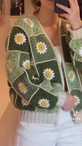 Crocheted Cardigan, Gilet Crochet, Mode Crochet, Pola Sulam, Crochet Stitches For Beginners, Crochet Fashion Patterns, Diy Crochet Projects, Crochet Stitch, Free Crochet Patterns