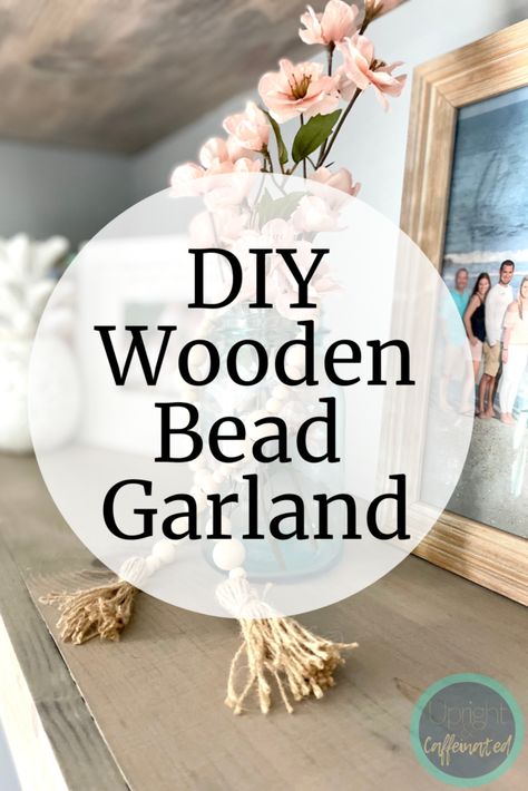 How to Make a DIY Bead Garland - Upright and Caffeinated Diy Bead Garland, Rustic Modern Boho, Presents Aesthetic, Season Pictures, Aesthetic Farmhouse, Holiday Party Inspiration, Boho Cozy, Snowflake Garland, Christmas Decorations Garland