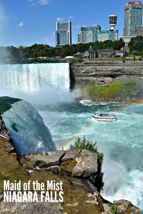 Bucket List Christmas, Niagara Falls Pictures, Niagara Falls Trip, Niagara Falls Hotels, Maid Of The Mist, Drawing Travel, Niagara Falls New York, Niagara Falls Ontario, Christmas Bucket List