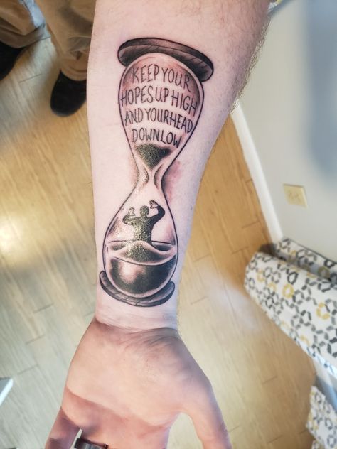 Remember Tattoo Ideas, A Day To Remember Tattoo, Adtr Tattoo, Punk Tattoo Ideas, Blink 182 Tattoo, Jay Tattoo, Remember Tattoo, Punk Tattoo, Hourglass Tattoo