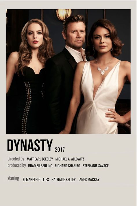 Dynasty Poster, Dynasty Aesthetic, Dynasty Show, Dynasty Tv Show, Poster Polaroid, Series Posters, Nathalie Kelley, Custom Album Covers, Polaroid Posters