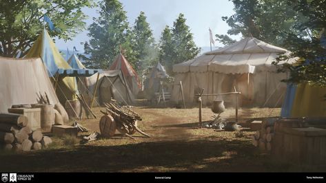 Crusader Kings 3, Writing Images, Event Pictures, The 3 Kings, Fantasy Setting, Background Art, Camping Art, Environment Concept Art, Crusades