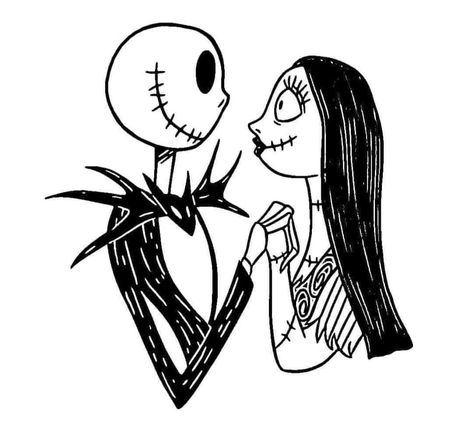 Jack And Sally Svg Vinyl Decals, Tim Burton Clipart, Nightmare Before Christmas Images, Jack And Sally Svg, Horror Clipart, Svg Pictures, Fun Diy Halloween Decorations, Nightmare Before Christmas Drawings, Cricut Explore Air Projects