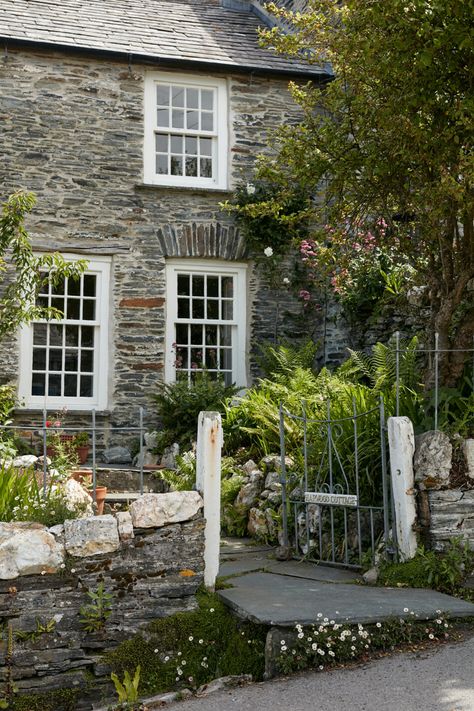 For Sale: Harwood Cottage, Boscastle PL35 | Inigo Bamboo Hedge, The Pig Hotel, London Homes, Living The Good Life, British Country, Tiered Garden, Irish Cottage, Dream Cottage, Cottage Interiors