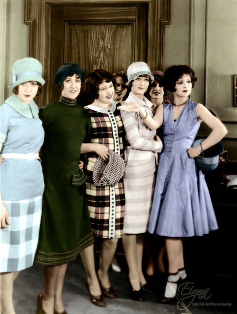 Clara Bow in Rough House Rosie (1927) 1920s Housewife Fashion, Casual 1920s Outfits For Women, 1920s Everyday Fashion, 1920s Women Fashion, 1920s Female Fashion, Doris Hill, 1920s Outfit, 20s Outfit, Girls Hair Style