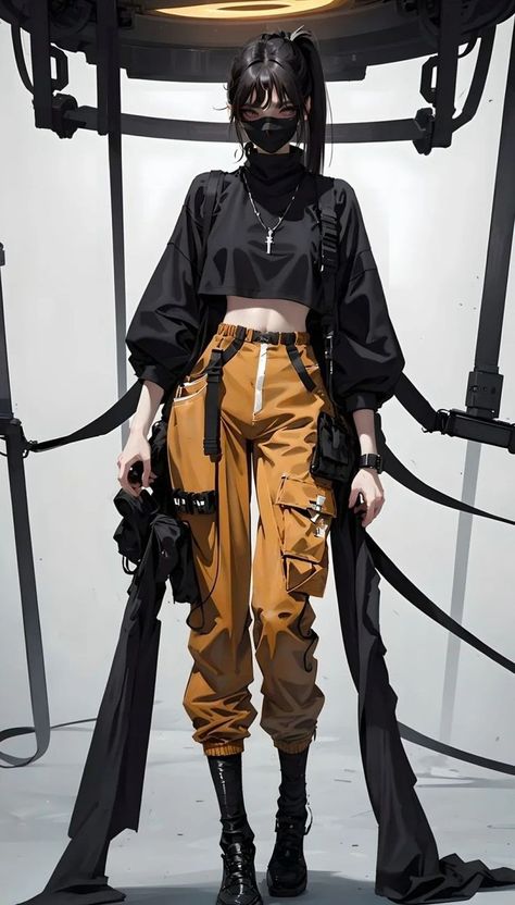 Ai fashion Techwear Drawing, Casual Cyberpunk, Monster Wallpaper, Cyberpunk Outfit, Techwear Fashion, Cyberpunk Clothes, Concept Clothing, 3d Fashion, Cyberpunk Fashion