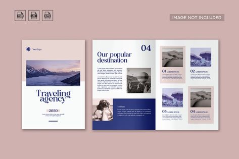 Travel Agency Catalogue, Print Templates ft. tourism & vacation - Envato Travel Catalogue, Adventure Vacation, Travel Brochure, Trifold Brochure, Travel Tours, New Shows, Travel Agency, Print Templates, Brochure Design