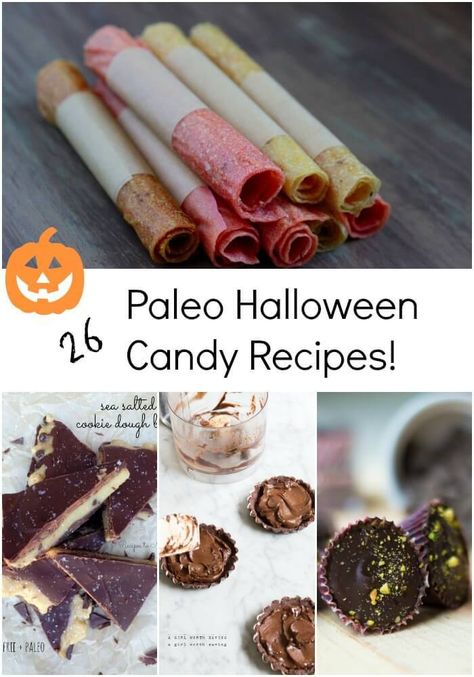 Paleo Halloween Candy Roundup by Thriving on Paleo - 26 gluten-free, Paleo, and primal recipes to make sure you and your kids have a healthier Halloween! Paleo Halloween Treats, Paleo Halloween Recipes, Paleo Halloween, Samhain Recipes, Gluten Free Halloween Treats, Paleo Candy, Halloween Candy Recipes, Gluten Free Halloween, Gluten Free Bagels